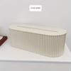 1pc Cable Storage Box with Lid for Office, High Capacity Cord Organizer, Space Saving Desktop Socket Cable Management Box