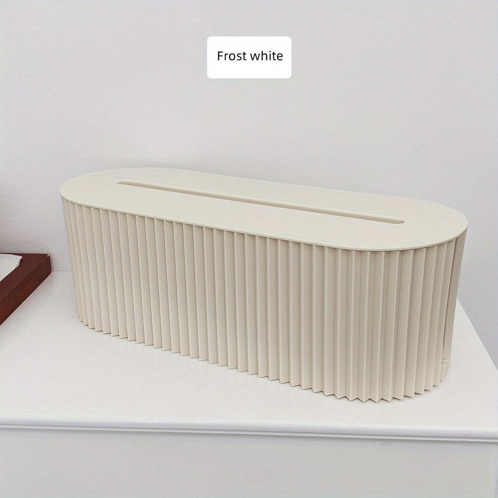 1pc Cable Storage Box with Lid for Office, High Capacity Cord Organizer, Space Saving Desktop Socket Cable Management Box