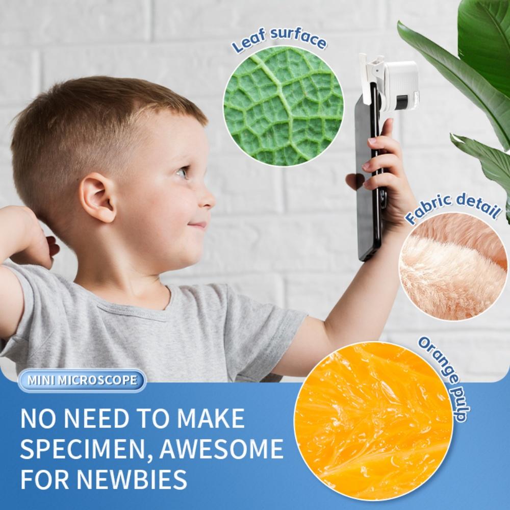 80x Magnification Microscope for Kids Educational Toy