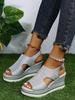 New Women's Roman Wedge Sandals with Peep Toe and Thick Sole