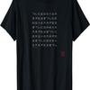 Alphabet Hangul Coréen (Lettres blanches) T-shirt