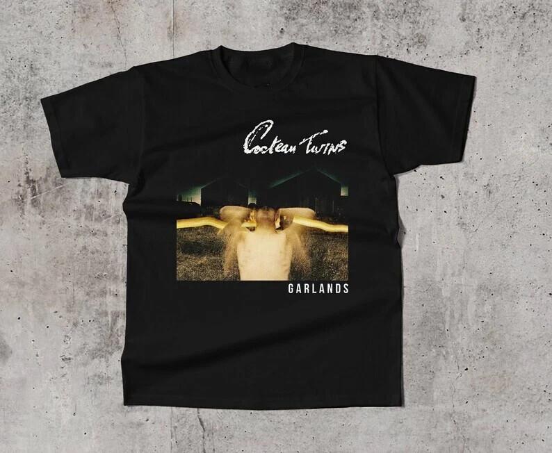 cocteau twins garlands Хлопок Черный S-5XL Унисекс Рубашка Унисекс Футболка S