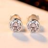 Luxury 18k Gold Plated Moissanite Stud Earrings Platinum White Gold Women Jewelry