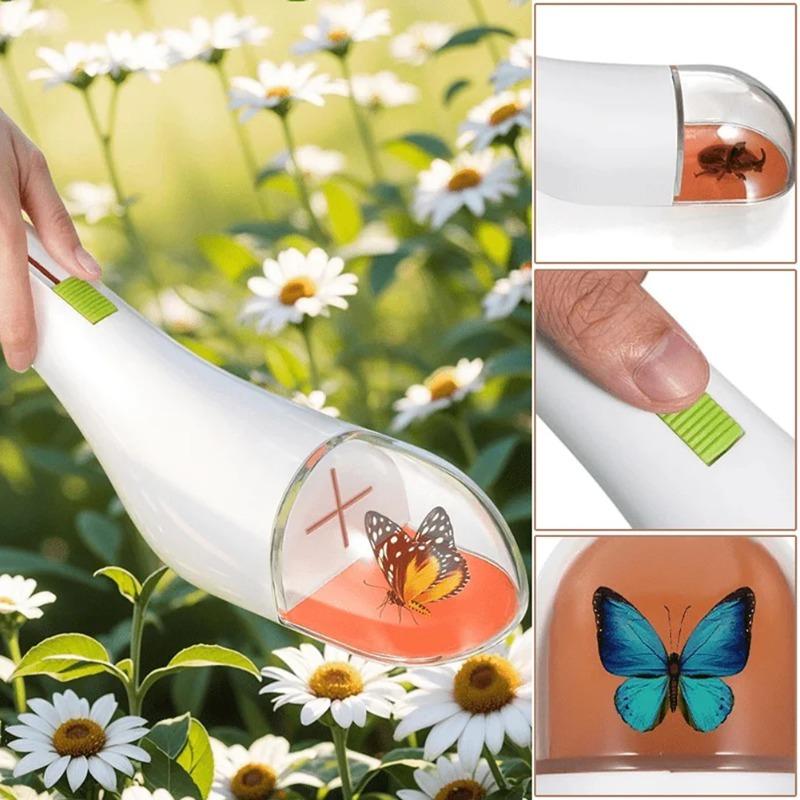 Portabil insecte Catcher Push tip transparent insecte observator tub prinderea instrument copil observare jucării pentru explorare în aer liber