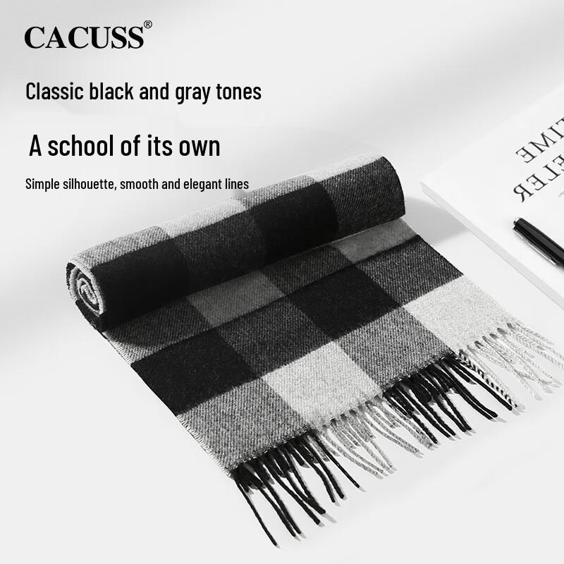 CACUSS Men's Premium Winter Wool Scarf