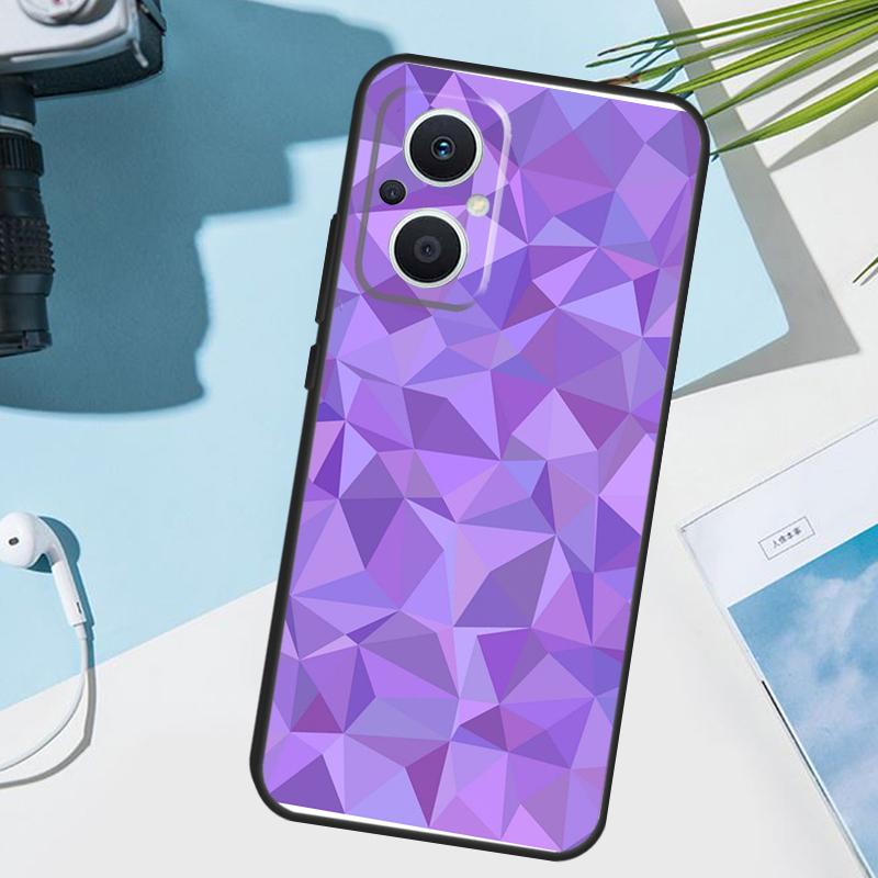 Geometric Abstract Crystal Cover For OPPO Reno 14 Pro 10 11 12 13 14F 13F 12F 11F 7 8 Lite OPPO Find X9 X6 X5 X8 Pro Case
