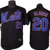 New York Mets 20 Pete Alonso Black Baseball Jersey Unisex Fan Apparel Cotton Stitched Team Uniform
