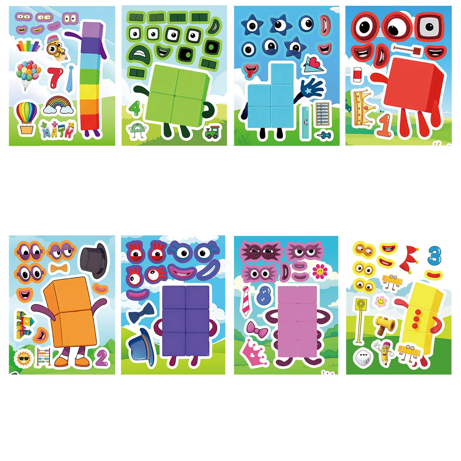 

8Pieces Graffit Stickers To Decorate Laptop Luggage Stickers One Size