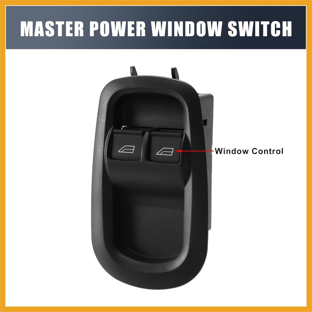 Power Window Switch 2029885 1791339 for Ford Transit MK8 Custom 2014 2015 2016 2017 2018 2019 2020-2023 Driver Side Door Power Window Control with