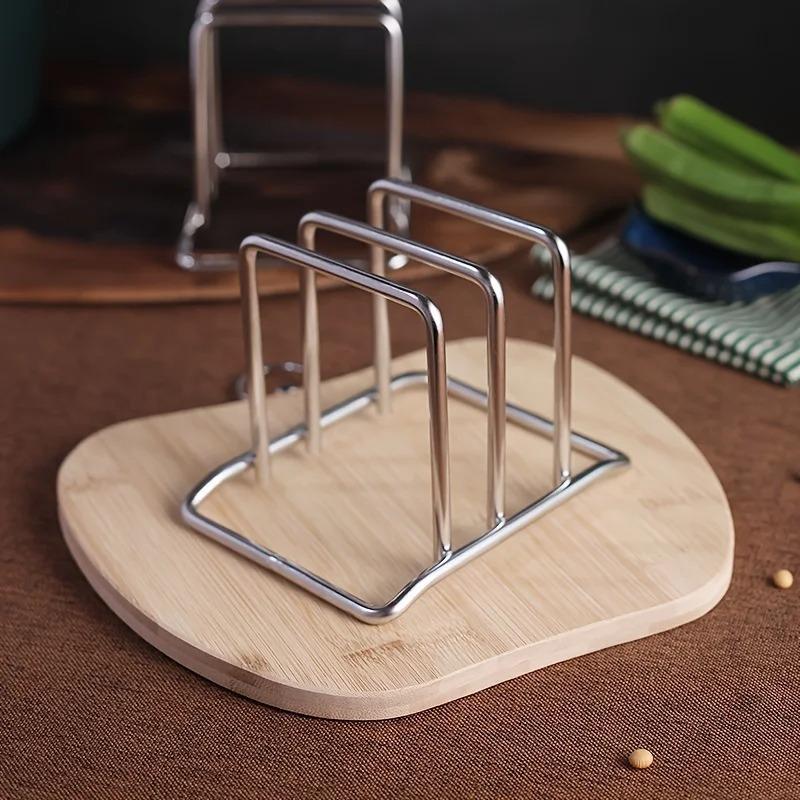 Household Stainless Steel Cutting Board Rack Cutting Lid Rack Board Storage Combination Space-saving Storage Rack