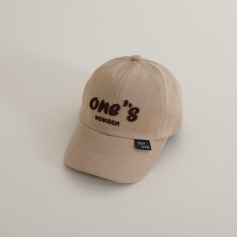 Bestickte Baseballkappe im koreanischen Stil - Eltern-Kind, Unisex, Sonnenschutz, Weiche Kappe für Frühling und Sommer