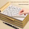 Set of 10 Thick Blank Scratch Notebooks for Students and Exam Prep, Eye-Protective Paper