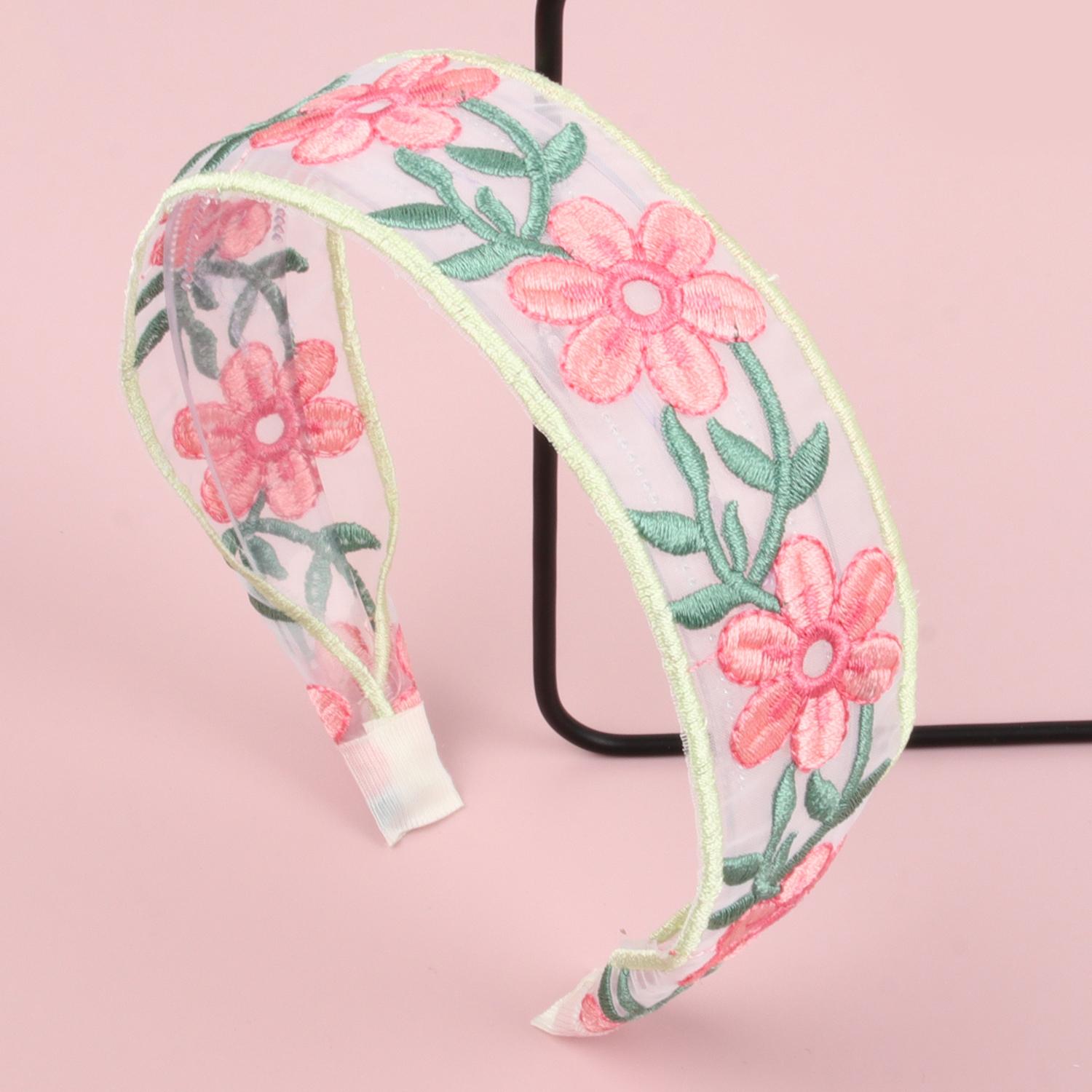 

Женские кружевные повязки на голову с цветами, широкие кружевные цветочные повязки для волос, головной убор, модные женские повязки на голову, аксессуары для волос для женщин, девушек