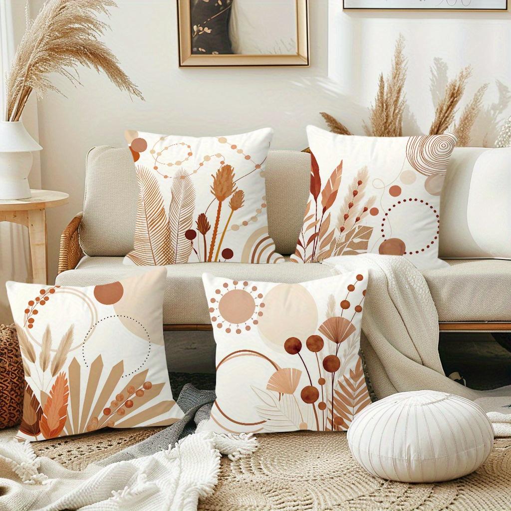 1/4pcs Bohemian Floral Patterned Pillowcases Sofa cushion cover home bedroom room decoration