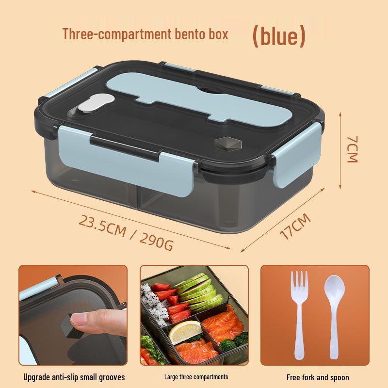 Insulated Bento Lunch Box with Lid - Large Capacity, Food-Grade, Portable for Students and Office Workers