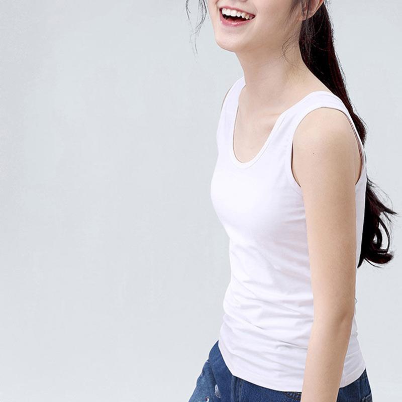 Women's Summer Suspender Vest Korean Version for Female Students To Wear Sleeveless and Slim Bottomed Shirt