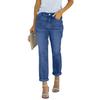 Women's Denim Classic Versatile High Waist Fashionable Trousers