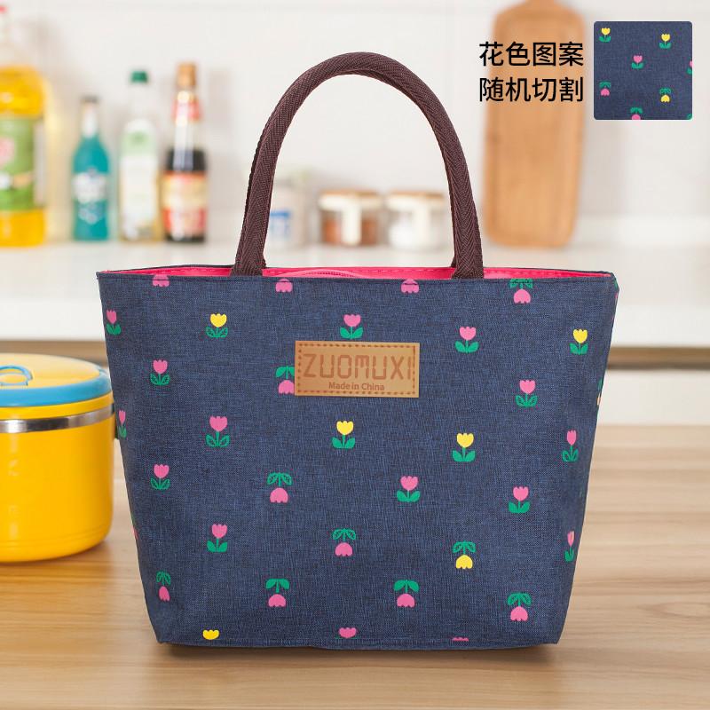 

Handbag Women S Fashion Large Capacity Bento Bag Go To Work Printed Cloth Bag Bag Umbrella Bag Lunch Box Bag Simple And Versatile length 22.5cm*width 10cm*height 21cm
