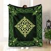 Contemporary Celtic Knot Flannel Throw Blanket - Soft Cozy Fleece Blanket,  Warm All-Season Home Decor