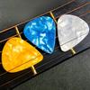 20Pcs Acoustic Guitar Bass Pick 4 Different Thickness Plectrums Electric Guitar Pick Heart Shaped Guitar Pick Durable