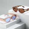 Fashionable Cat Eye Sunglasses Street Props Square Frame UV Protection Stylish Versatile High End for Men Women UV400