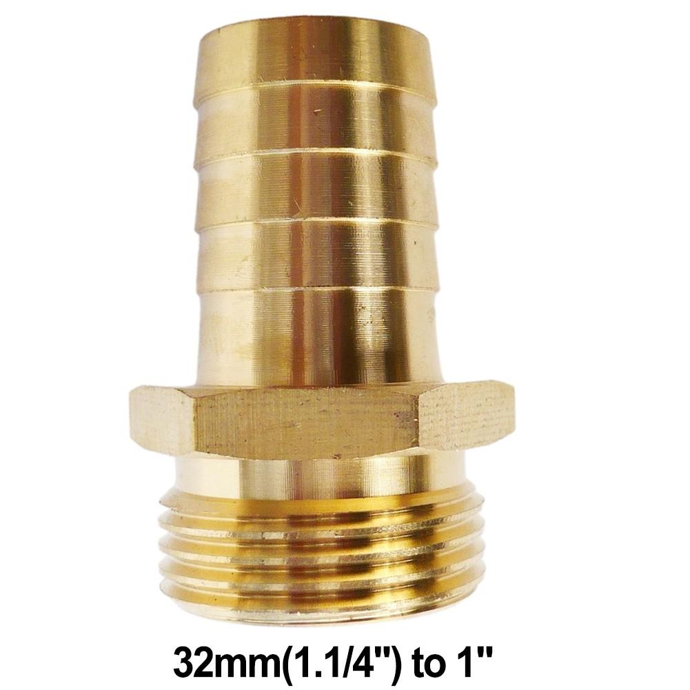 3/4inch Male X 25mm Hose Connector Brass 1.2inch Male X 25mm 1/2inch Male X 12mm