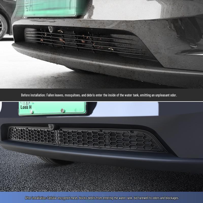 Tesla Model Y & 3 Insect Screen & Water Deflector with Quick Release Button