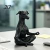 Zen Dog Statue for Home Decor 3D Printed Meditating Statue, Sitting Puppy Figurine Funny Desk Accessories Office Decor, Creative Animal Sculpture