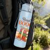 1PC Read More Books Stack Art 750ml Color Plastic Sports Water Bottle Leakproof Flip Straw Lid Suitable for Sports Office Home Use