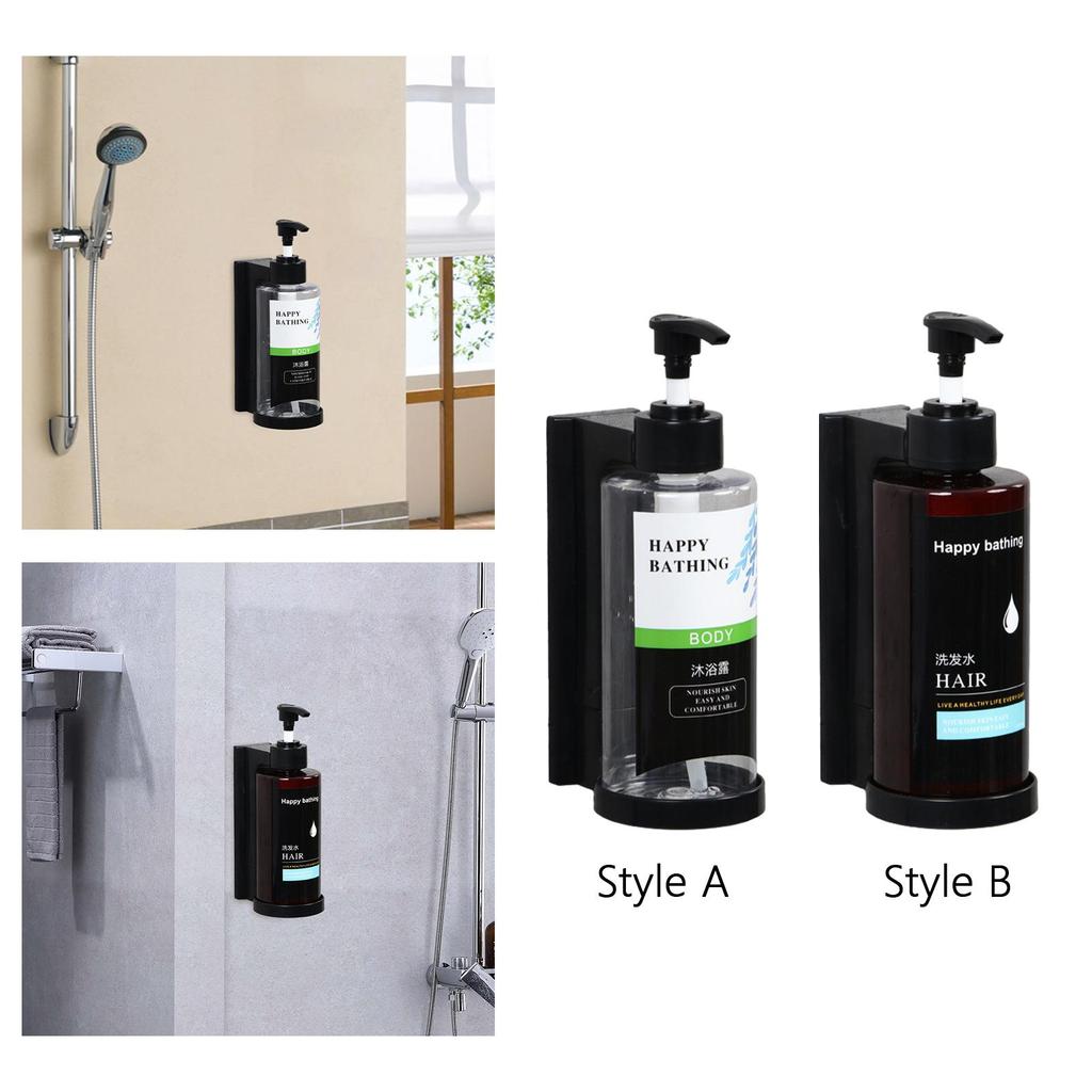 Refillable Pump Bottle Manual Multipurpose Portable Wall Mount Shower Dispenser for Toilet Farmhouse Restaurant Bathroom Hotel