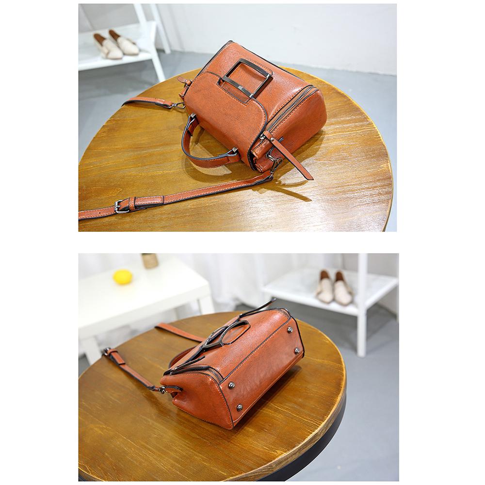 Geantă de toamnă și iarnă pentru femei, stil nou, coreeană retro, geantă cu un singur umăr, geantă pătrată mică, geantă de femeie din piele de ceară