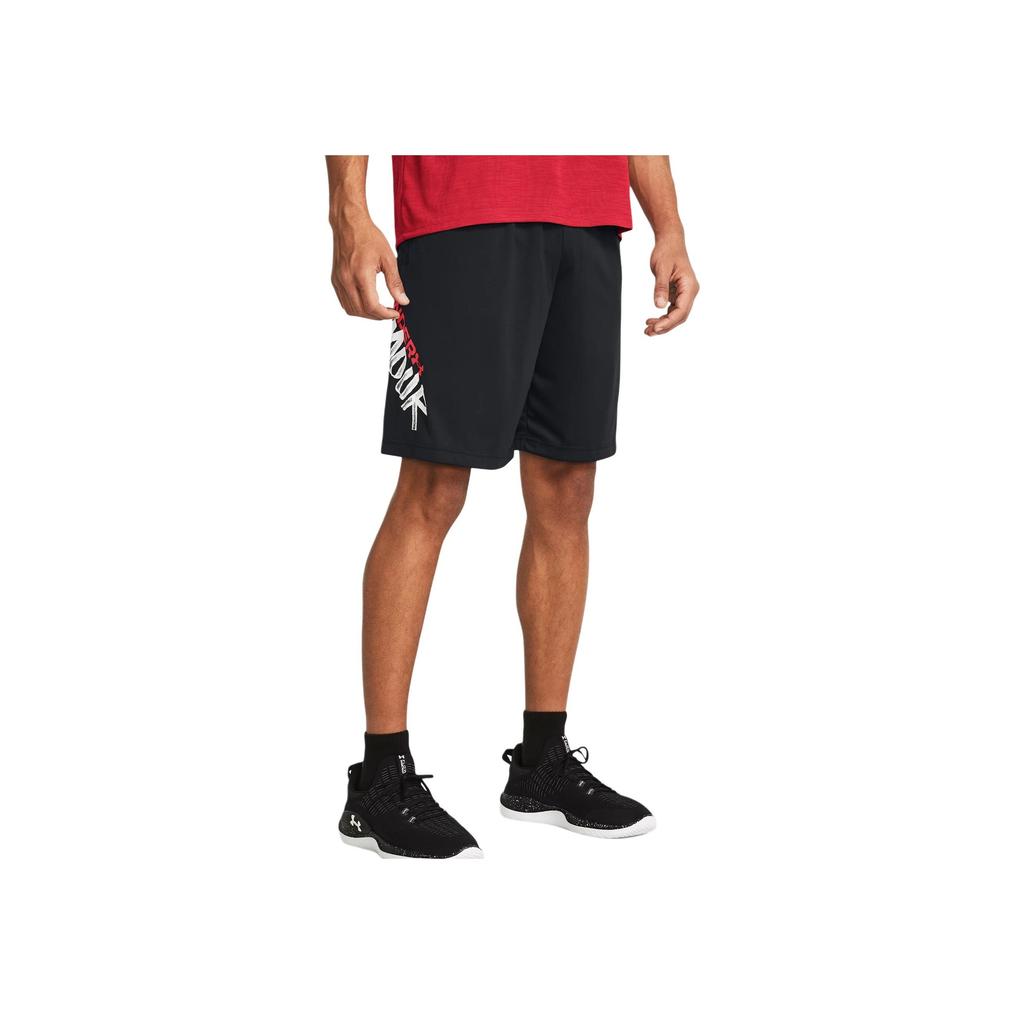 Under Armour Ua Tech™ Letter Lace Mid Waist Loose Casual Shorts Men Shorts Black 1383354-001
