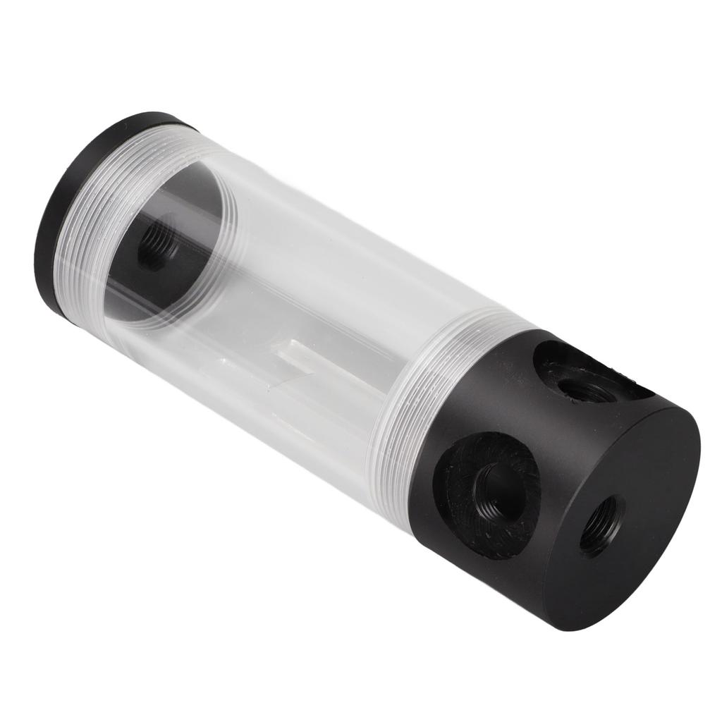 Reservoir Water Cooling Length 14cm 4 Holes Diameter 50mm CNC Machining G14 Thread Acrylic Water