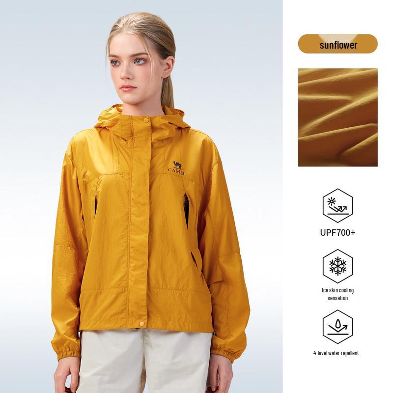 CAMEL Unisex UPF50+ Hooded Sun Protection Jacket S
