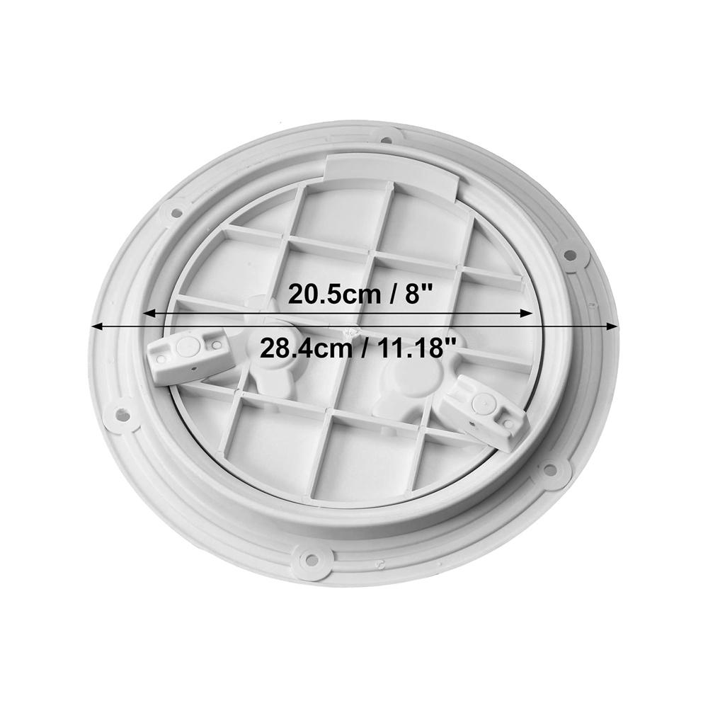 8 Inch Boat Inspection Deck Plate Hatch Marine Inspection Hatch With Cover White