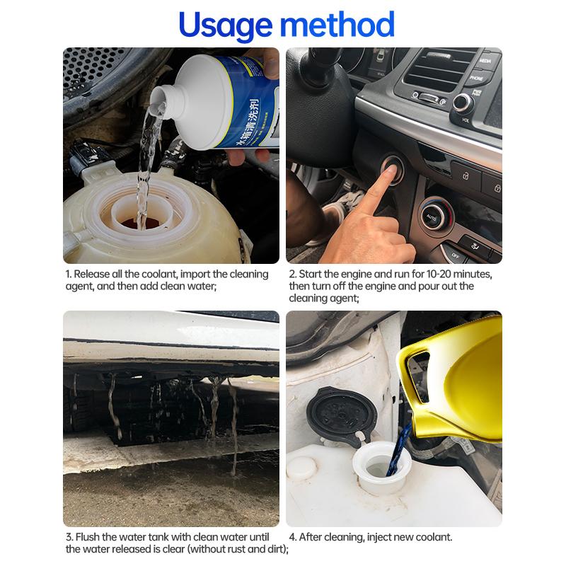Cooling System Cleaner Radiator Cleaning Fluid Radiator Flush Car Cleaner Removes Rust Scale Deposits Auto Cooling System