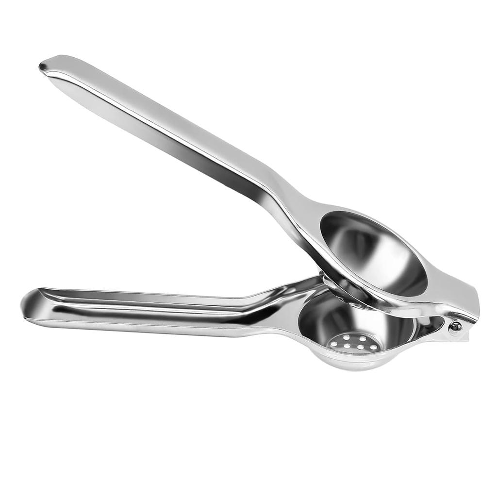 RSINC Lemon Squeezer Stainless Steel with Metal Squeezer Bowl - Manual Citrus Press Juicer and Lime Squeezer Stainless Steel