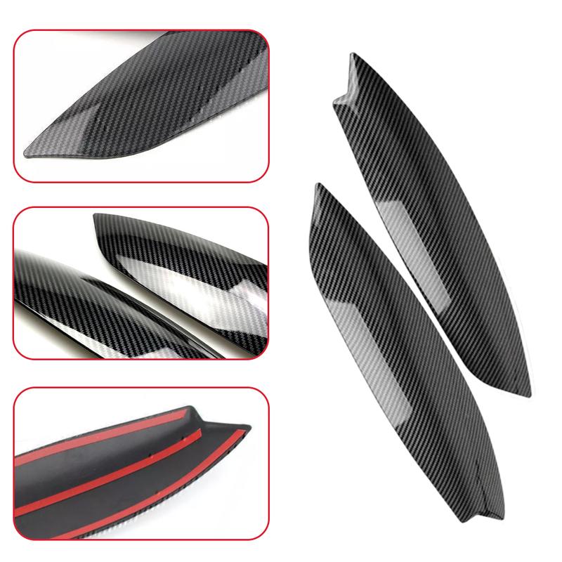 For VW Golf 5 GTI Jetta R32 Mk5 2005 2006 2007 Car Headlights Eyebrow Eyelids Cover ABS Carbon Fiber Sticker Decorative