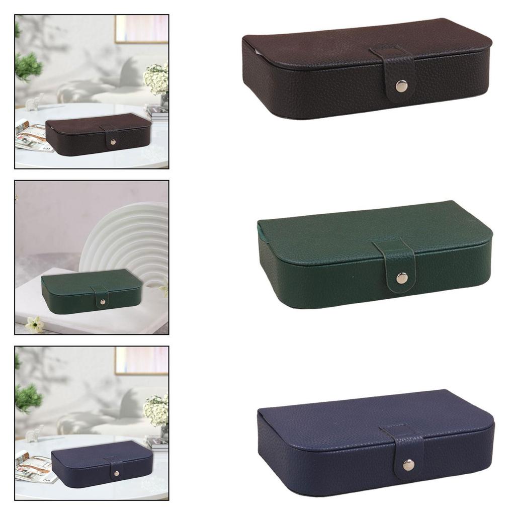 Jewelry rage Case Organizer Durability, Gift Accessory, Compact Travel Box PU Leather for