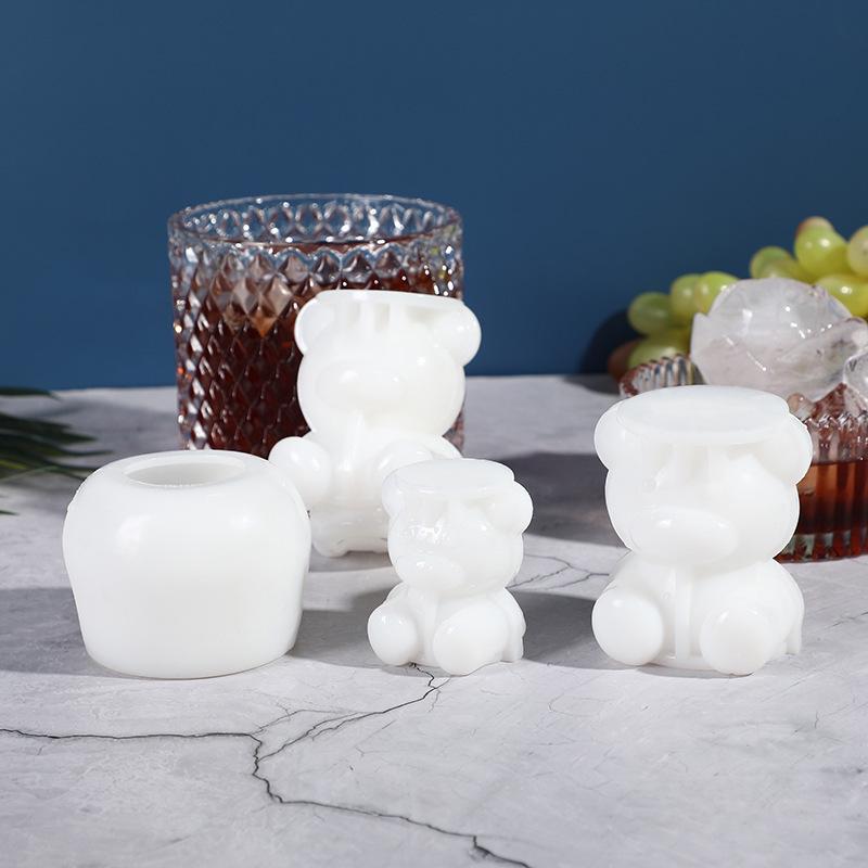 

Little Bear Silicone Ice Cube Molds for Drinks, Coffee, Whiskey