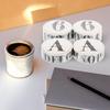 4 Rolls Washi Tape Journal Decoration Scrapbook Decorative Adhesive Decorate Paper DIY Craft Japanese Tapes Alphabet Number