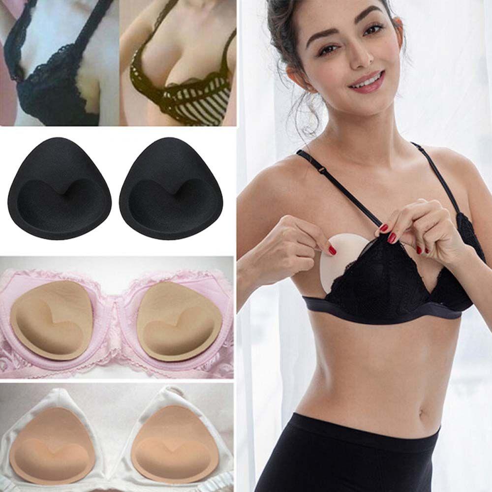 Heart Sponge Pad Inserts Cups Triangle Women Chest Cups Breast Bra Thicker Chest Pads Inserts Chest