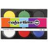 Plastic Palette with 6 Compartments Including Gouache Tablets - Mixable Colors. Ref 34576