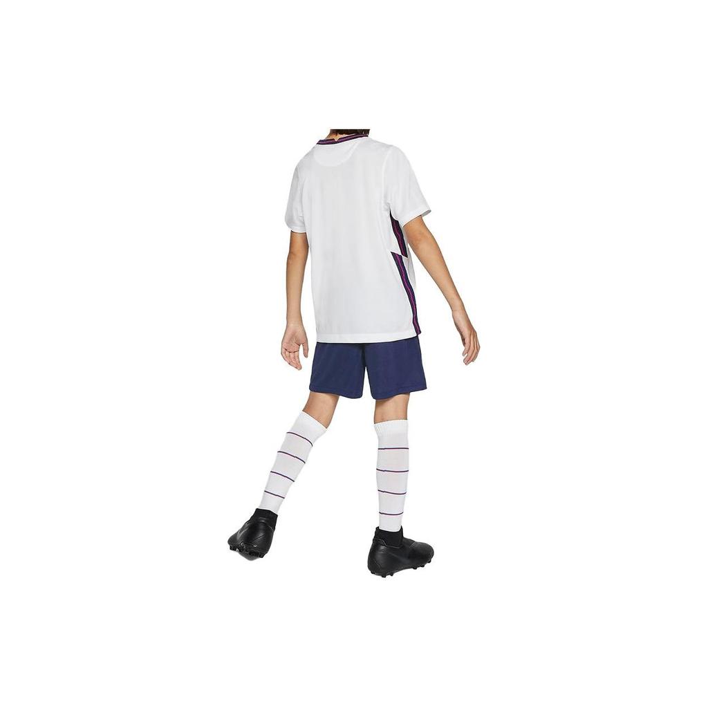 Nike Logo Print Short Sleeve T-Shirt And Straight Shorts Set Kids Outfits White CD1269-100