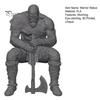 Room Decoration 3D Printed Warrior Statue, Nordic Mythology Figurine with Ornament Weapon, Collectible for Home Office Gaming