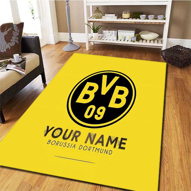 Borussia Custom Name Carpet Rug for Living Room Bedroom Home Sofa Decoration,Kids play Non-slip Floor Mat
