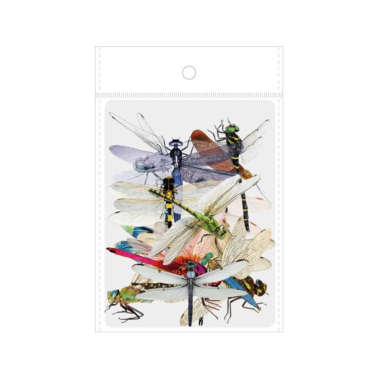 

4 styles 30 pcs Creative alien butterfly Dragonfly sticker Scrapbooking Decoration Collage Journal Diary Diy Sticker Stationery