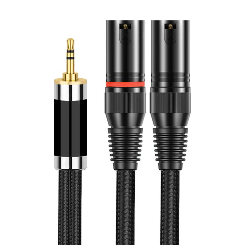 YYTCG Hi-Fi 3.5mm To Dual XLR Male Audio Cable