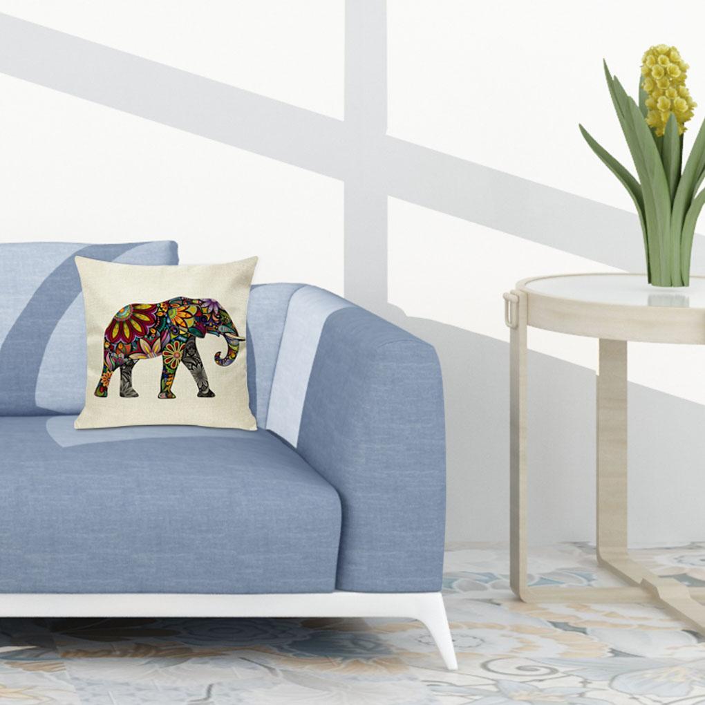 Animal Pillowcase Digital Cartoon Print Cushion Cover Home Living Room Bedroom Sofa Chair Linen Pillow Case