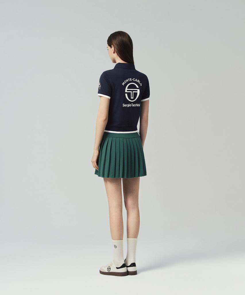 SERGIO TACCHINI W Mc Scratch Staff Pleated Skirt (D.Green)